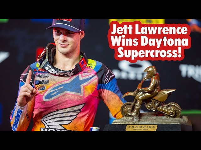 Jett Lawrence wins Daytona Supercross! 🏆