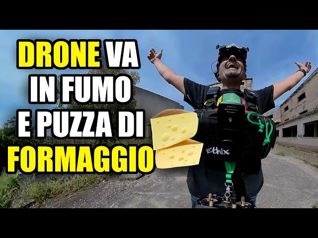 ATTENZIONE: DRONE VA IN FUMO E QUESTO VIDEO PUZZA DI FORMAGGIO!!! #emmental #dronecrash #fpvdrone