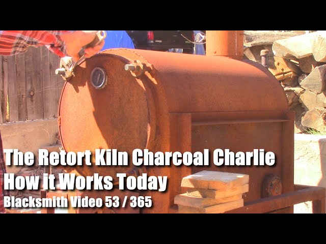 The Retort Kiln Charcoal Charlie How it Works Today Blacksmith Video 53 of 365