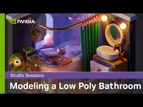 Modeling Cute Low Poly Rooms in Blender w/ Juliestrator