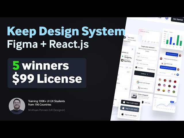 Keep Design System - Figma + React - 5 Winners $99