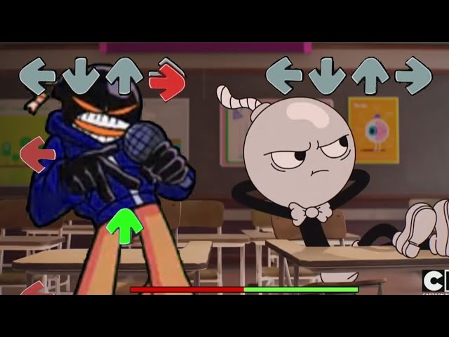 Friday night funkin (fnf) but Whitty gets detention (gumball)