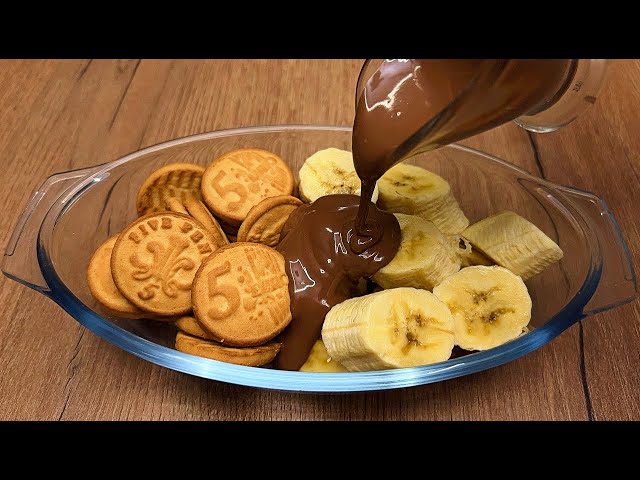 Do you have chocolate? Only 3 ingredients! Delicious dessert in 5 minutes! Without oven and gelatine