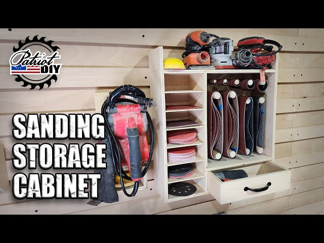 DIY Sanding Cabinet / Sandpaper Storage Organizer
