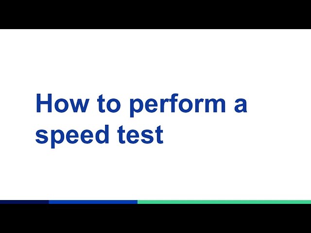 CenturyLink Self Help | How to Run a Speed Test
