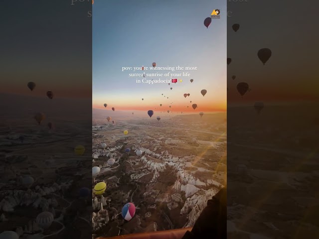 Hot air balloon ride in Cappadocia, Turkey