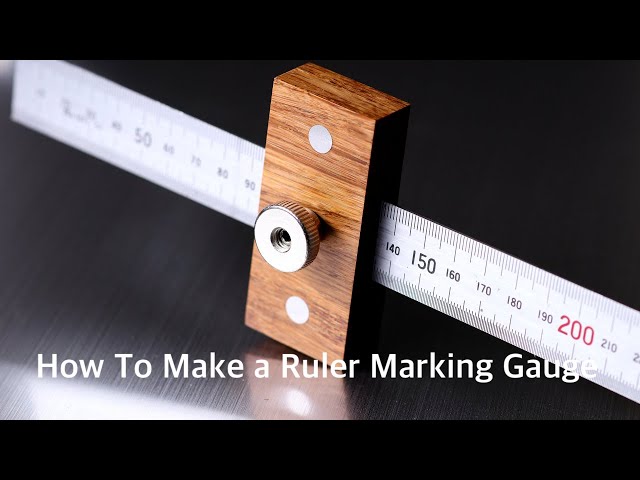 How To Make a Ruler Marking Gauge / 그무게 마킹게이지 만들기