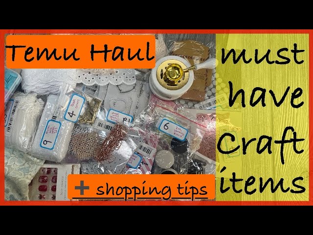 Must have Temu craft items ➕Tips I use when shopping on Temu!