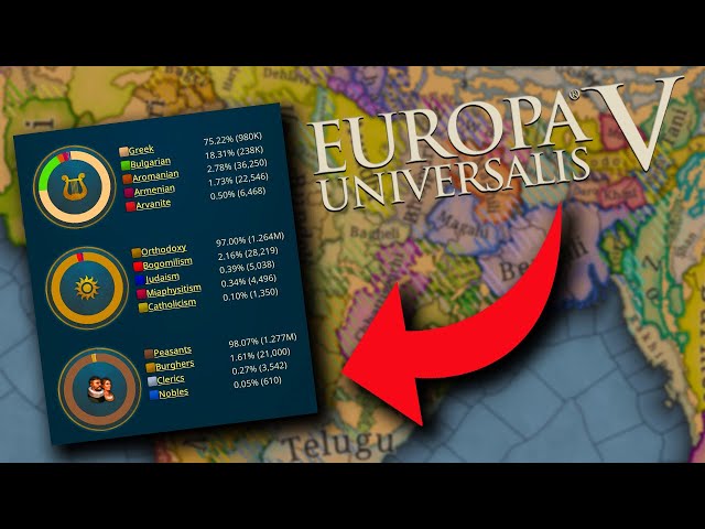 First Look At The EU5 MAP, POPS & STARTING DATE (Not 1444)