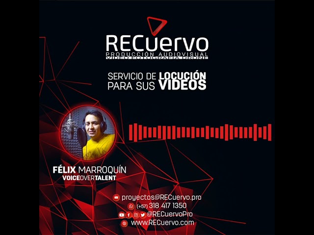 #VoiceOverTalent 🎙️ Félix Marroquín
