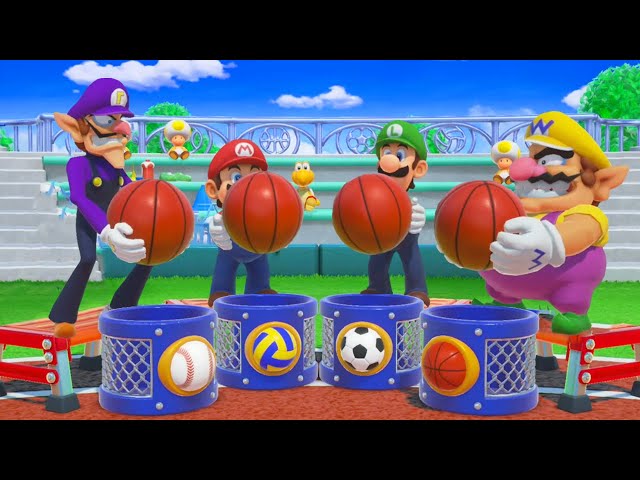 Super Mario Party - Minigames - Luigi vs Mario vs Wario (Master CPU)