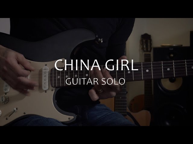 How to play China Girl GUITAR SOLO