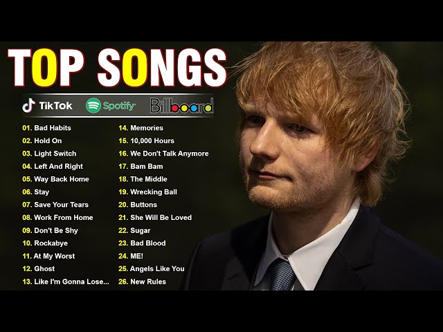 Ed Sheeran, The Weeknd, Rihanna, Maroon 5, Adele, Dua Lipa, Ava Max - Best Pop Music Playlist 2024