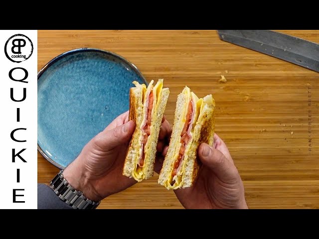 Das "One-Pan-Sandwich" Superschnell, einfach und lecker. Der knusprige Feierabendsnack.