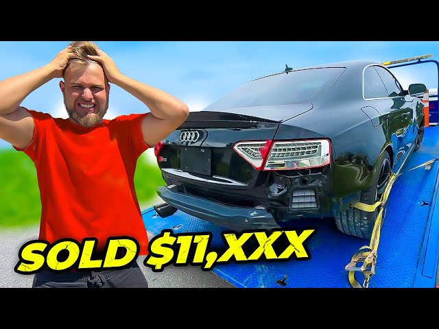 I BOUGHT A WRECKED AUDI S5 AND REBUILT IT IN 24 HOURS
