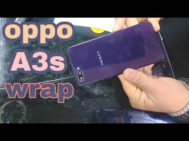 Oppo A3s laminated with transparent carbonfiber