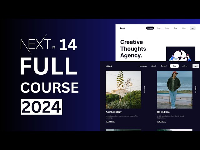 Next.js 14 Complete Course 2024 | Next.js 14 Full Stack App Tutorial for Beginners