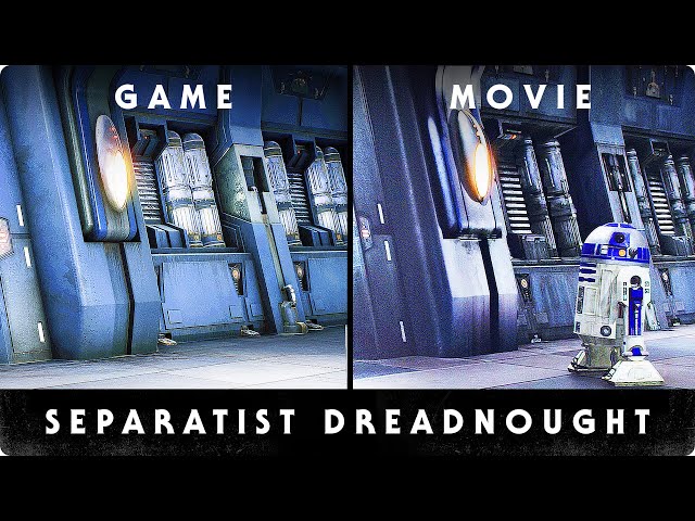 Separatist dreadnought - Game vs Movie Comparison - Star Wars Battlefront II