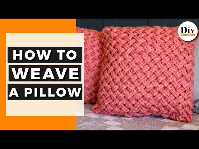 Hand Woven Pillow!  Super Fun and Easy to Make!