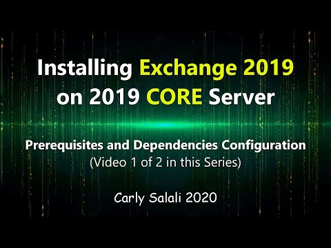 Installing and Configuring EXCHANGE 2019 On CORE Server