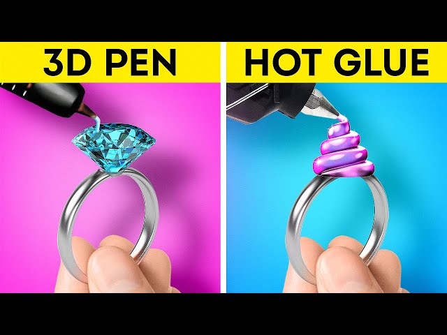 GLUE GUN vs 3D PEN || Creative DIY Ideas and Cool Hacks