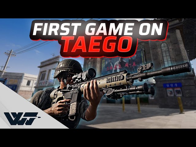 MY FIRST GAME ON TAEGO EVER - The new AMAZING 8x8 Map - PUBG