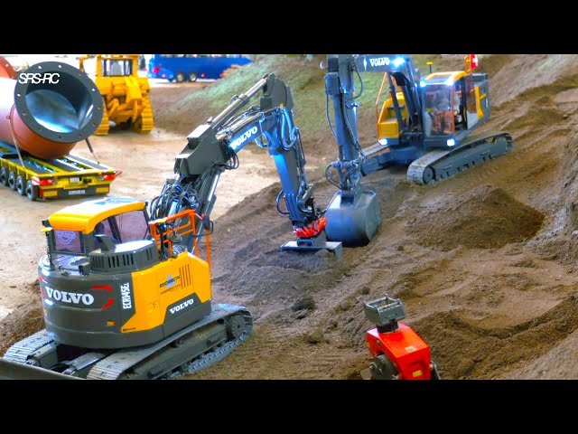 BEST OF RC TRUCKS AND CONSTRUCTION MACHINES/ VOLVO RC DIGGER DUO/ SWISS SCALE RC TRUCKS