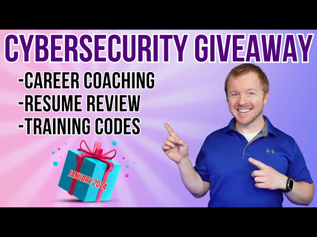 Cyber Security Giveaway // Career Coaching, Resume Reviews & Training