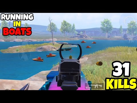 Running Away in A Boat Gone Wrong in BGMI • (31 KILLS) • BGMI PUBGM GAMEPLAY