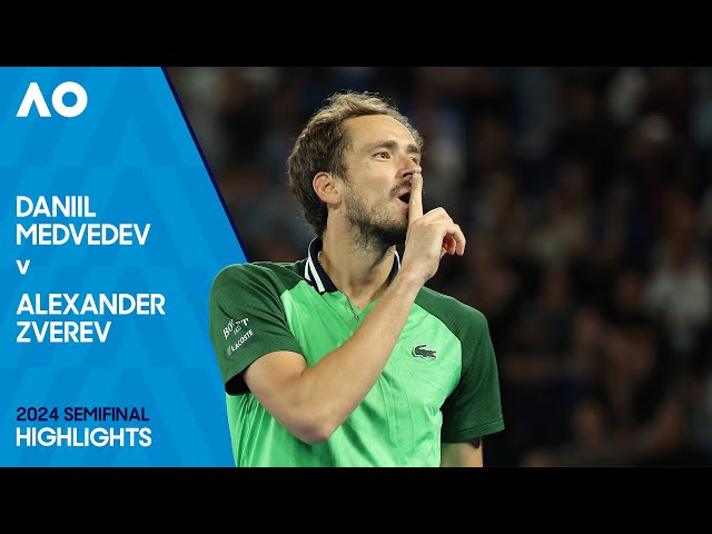 Daniil Medvedev v Alexander Zverev Highlights | Australian Open 2024 Semifinal