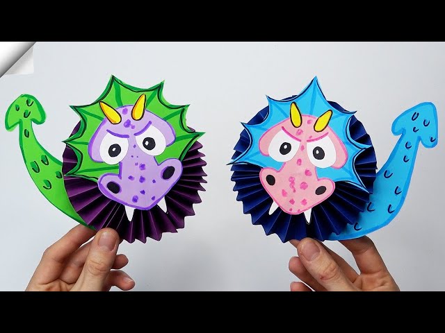 3D paper DRAGON | Moving paper toys