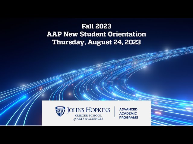 Fall 2023 AAP New Student Orientation - Virtual