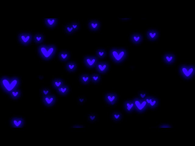Neon Light Hearts Flying💙Heart Background Video Loop | Animated Background | Wallpaper Heart 3 Hours