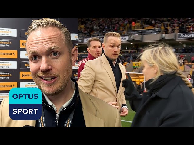 SCUFFLE on the pitch! | Jonas Eidevall explains argument with Emma Hayes after Conti Cup win 🏆
