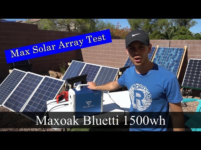 Maxoak Bluetti + 600w Solar Array: Will it Survive?