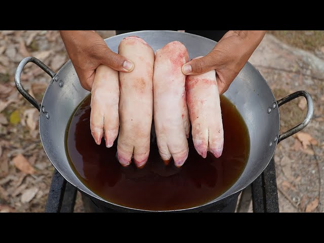 Easy Red Braised Pig Feet Recipe | How to Cook Pig Feet