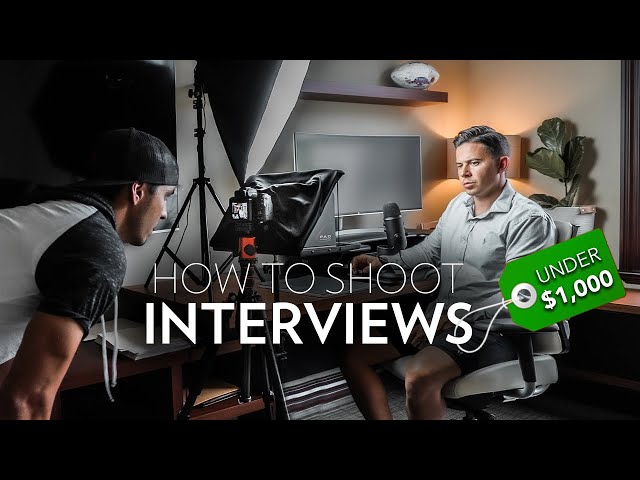How to Shoot an Interview/Tutorial (Under $1,000)