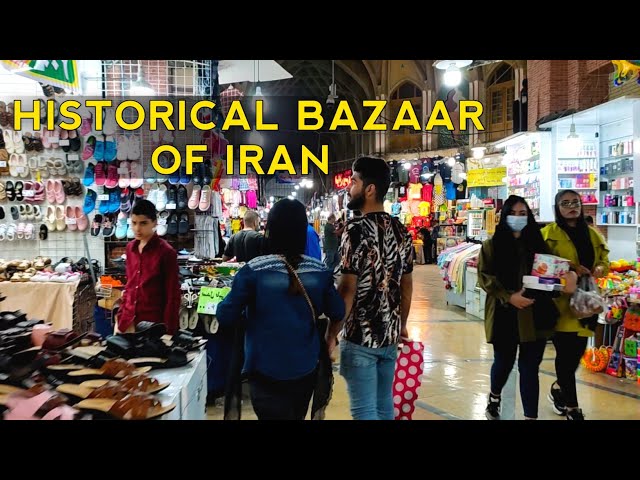 Walking in the oldest historical market of Iran in Shiraz بازار حاجی : بازار هزار ساله ایران