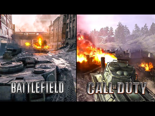 TANK MISSION GAMEPLAY COMPARISON【4Kᵁᴴᴰ 60ᶠᵖˢ】Call of Duty vs Battlefield
