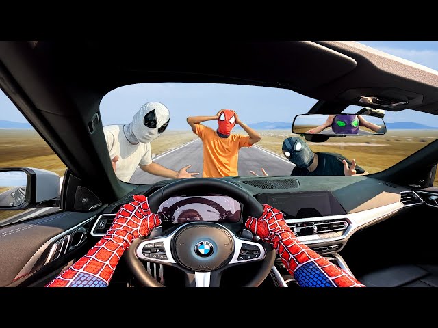 Morning Rountine of Rich Spider-Man ( Fighting Bad Guy , Drive a Car , Swimming … )