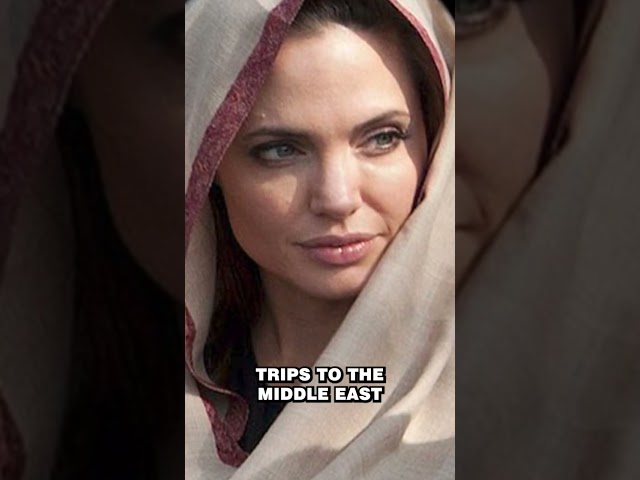 Angelina Jolie Seen Wearing A Muslim Hijab #shorts