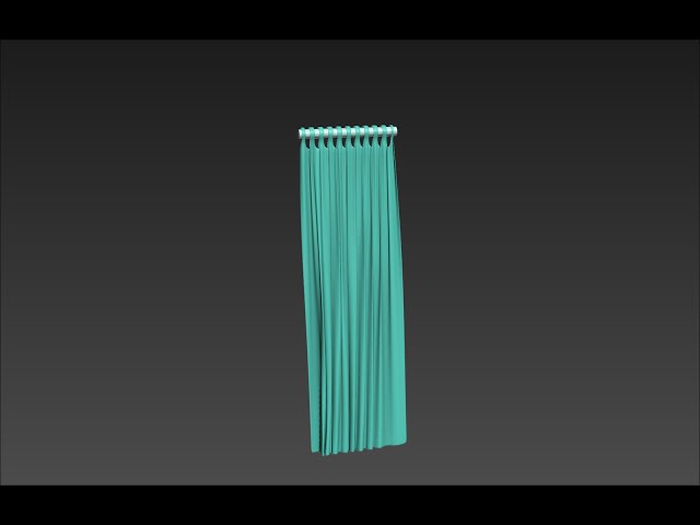 3Ds Max Tutorial 16 - Cloth Modifier, Creating a Curtain 1