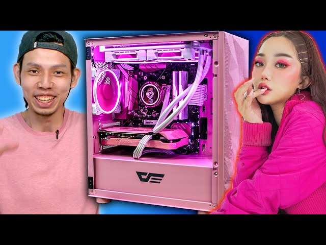 Building an all PINK PC for Jasminelhr! w/ AFTERSHOCK