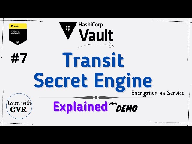 Hashicorp Vault - Transit Secrets Engine - Encryption as a Service - #7