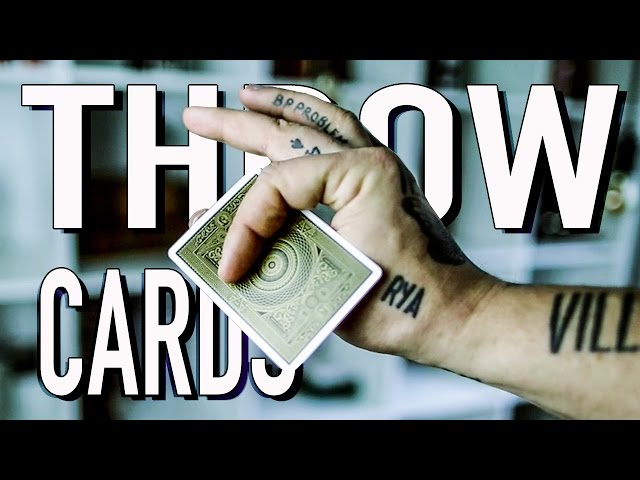 How To THROW Playing Cards FAST!