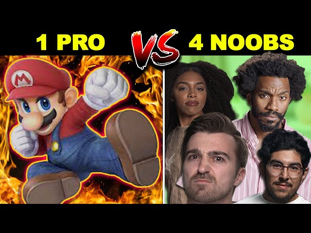 4 Noobs Vs. 1 Pro | Super Smash Bros. Ultimate (The Gamer Lounge: All Stars Tournament)