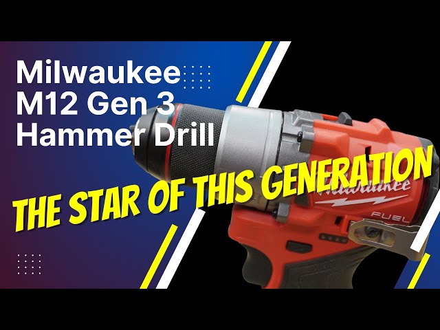 Milwaukee's Best New Drill - M12 Gen 3 Fuel Hammer Drill
