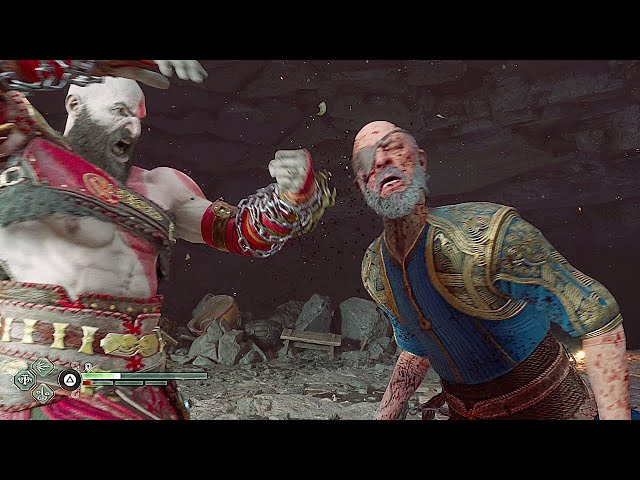 Kratos Vs Odin Fight Scene 4K - God Of War Ragnarok
