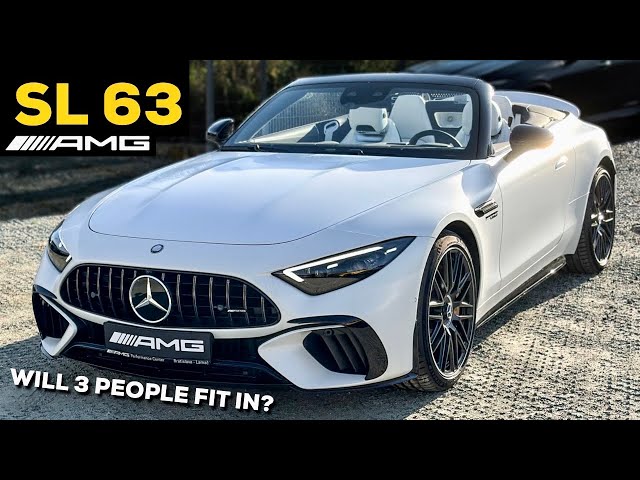 2023 MERCEDES AMG SL 63 WILL 3 People FIT IN?! FULL In-Depth Review Exterior Interior V8 Sound