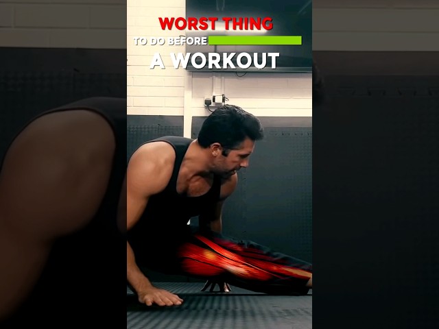 Stop Doing This Before Your Workouts